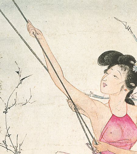 龙井-胡也佛的仕女画和最知名的金瓶梅秘戏图